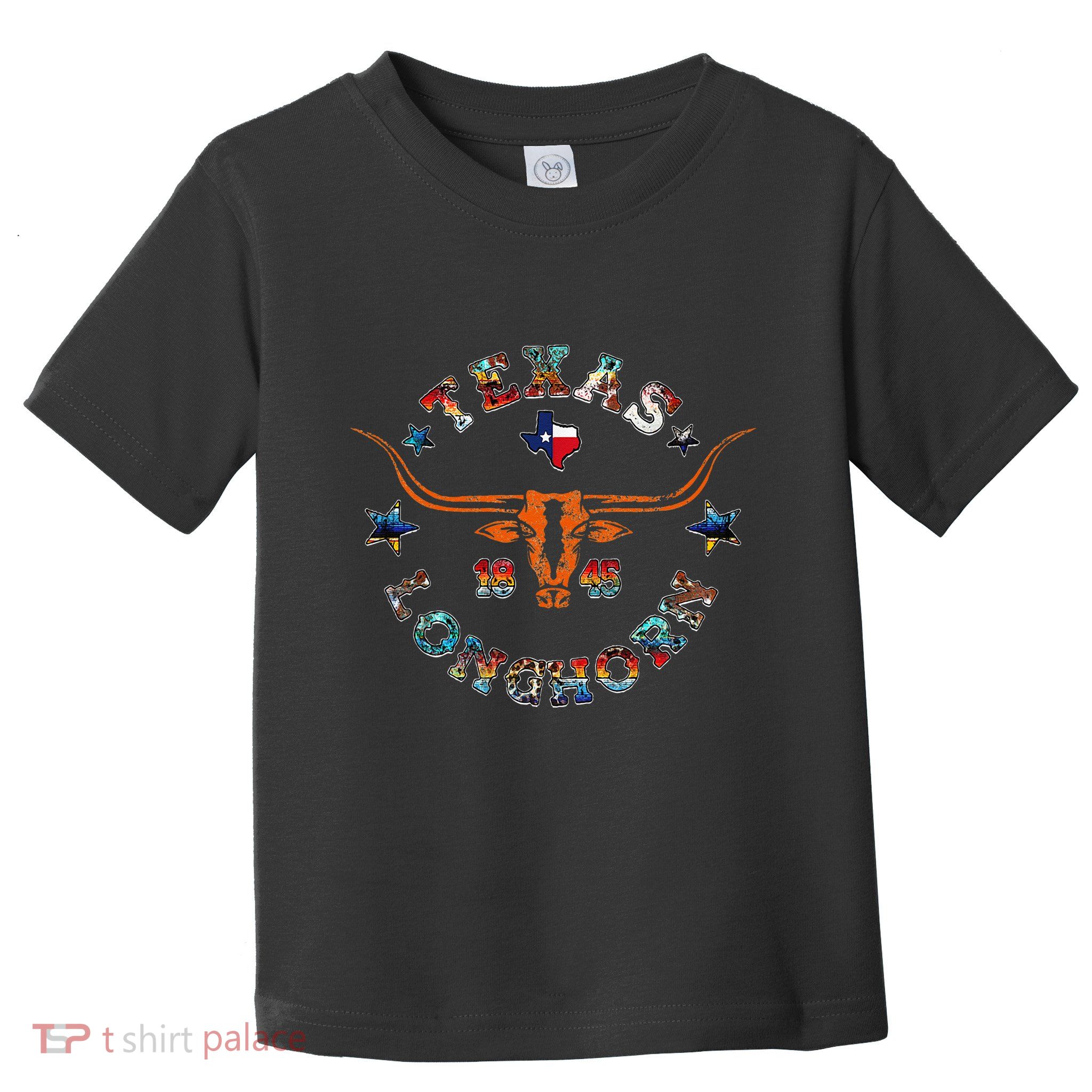 Texas 1845 Vintage Longhorn Cowboy Western Cow Mama Toddler T-Shirt