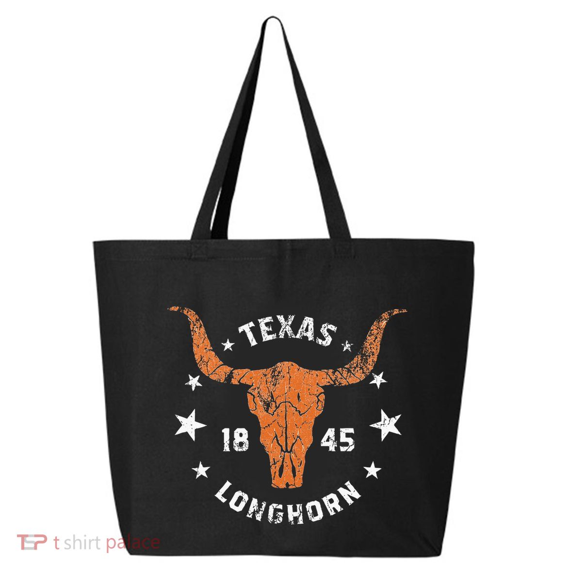 Texas 1845 Vintage Longhorn Cowboy And Rodeo Fan 25L Jumbo Tote