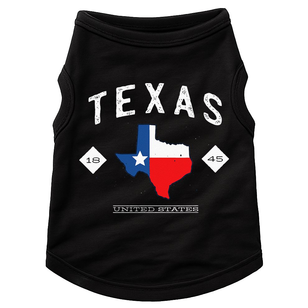 Texas 1845 Vintage United States Doggie Tank