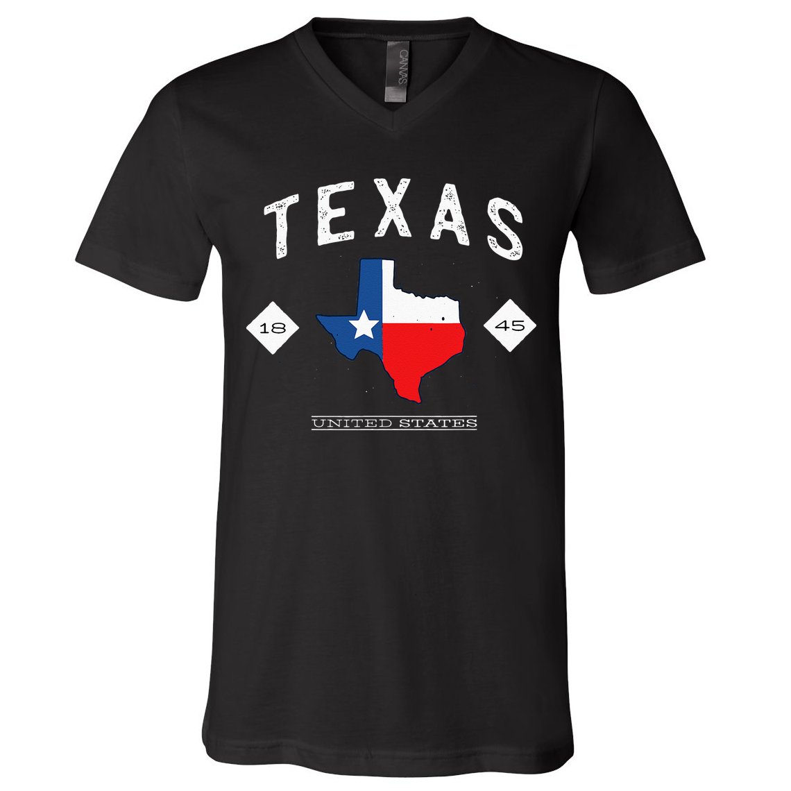 Texas 1845 Vintage United States V-Neck T-Shirt