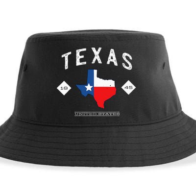 Texas 1845 Vintage United States Sustainable Bucket Hat