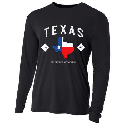 Texas 1845 Vintage United States Cooling Performance Long Sleeve Crew