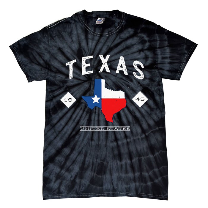Texas 1845 Vintage United States Tie-Dye T-Shirt