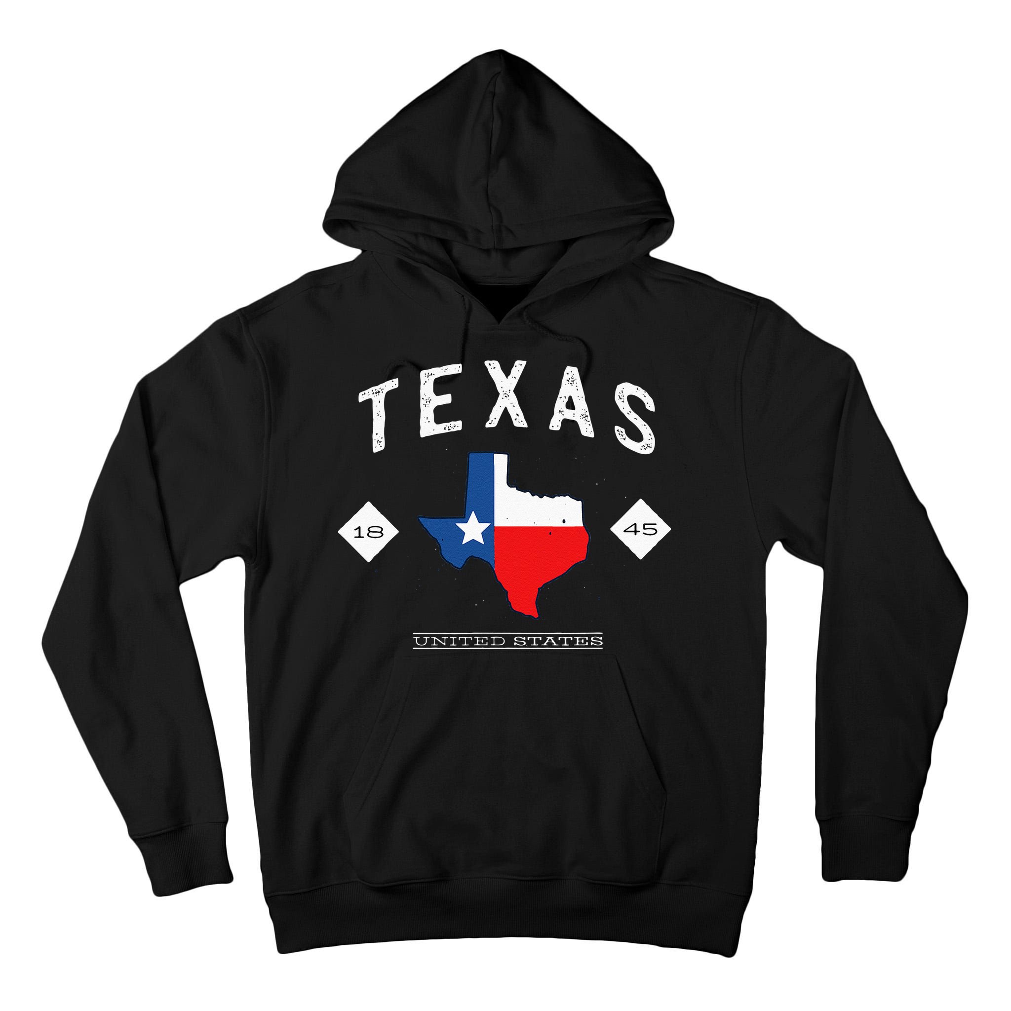 Texas 1845 Vintage United States Tall Hoodie