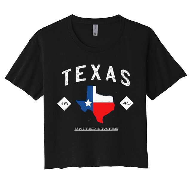 Texas 1845 Vintage United States Crop Top