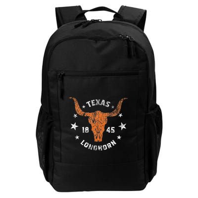 Texas 1845 Vintage Longhorn Cowboy And Rodeo Fan Backpack