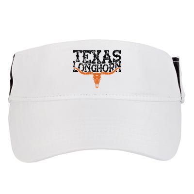 Texas 1845 Vintage Longhorn Cowboy And Rodeo Fan Adult Drive Performance Visor