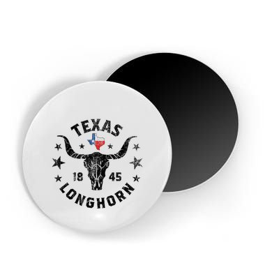 Texas 1845 Vintage Longhorn Cowboy And Rodeo Fan Magnet