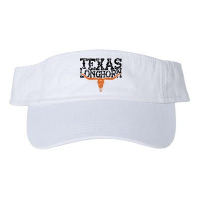 Texas 1845 Vintage Longhorn Cowboy And Rodeo Fan Valucap Bio-Washed Visor