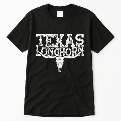 Texas 1845 Vintage Longhorn Cowboy And Rodeo Fan Tall T-Shirt