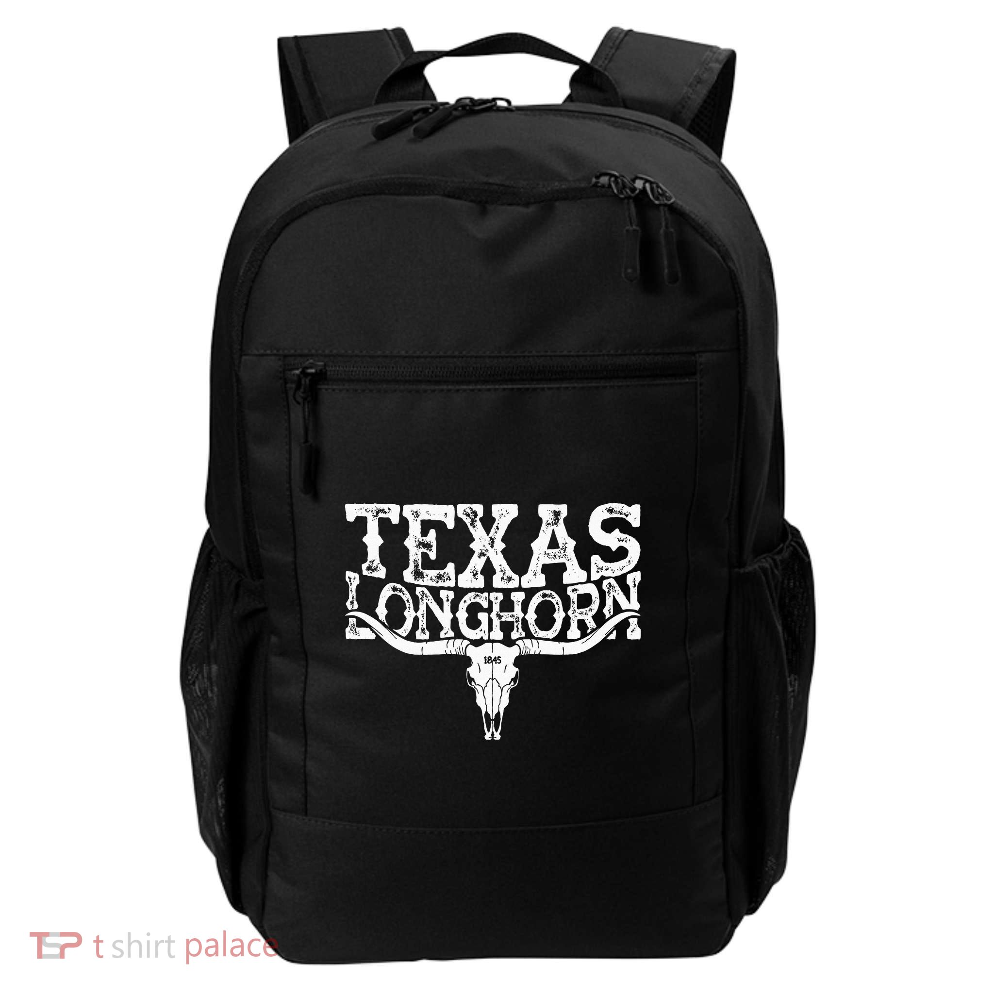Texas 1845 Vintage Longhorn Cowboy And Rodeo Fan Backpack