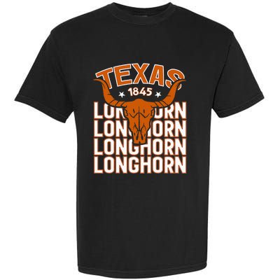 Texas 1845 Vintage Longhorn Western Garment-Dyed Heavyweight T-Shirt