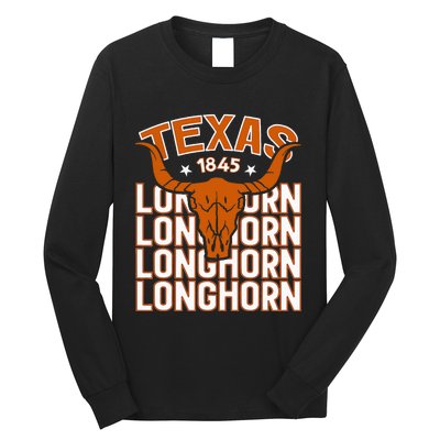 Texas 1845 Vintage Longhorn Western Long Sleeve Shirt