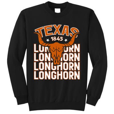 Texas 1845 Vintage Longhorn Western Sweatshirt