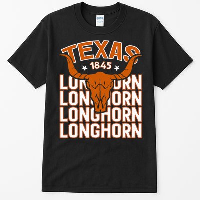 Texas 1845 Vintage Longhorn Western Tall T-Shirt