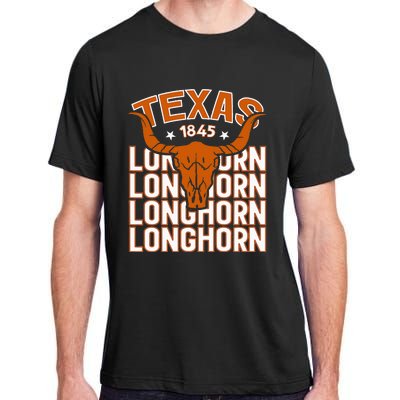 Texas 1845 Vintage Longhorn Western Adult ChromaSoft Performance T-Shirt