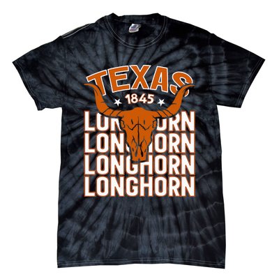 Texas 1845 Vintage Longhorn Western Tie-Dye T-Shirt