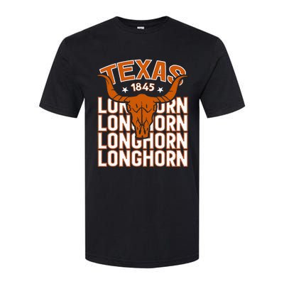 Texas 1845 Vintage Longhorn Western Softstyle CVC T-Shirt