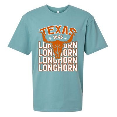 Texas 1845 Vintage Longhorn Western Sueded Cloud Jersey T-Shirt