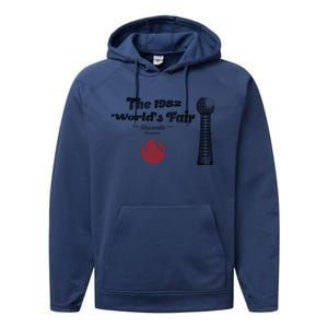 The 1982 Worlds Fair In Knoxville Tennessee Performance Fleece Hoodie