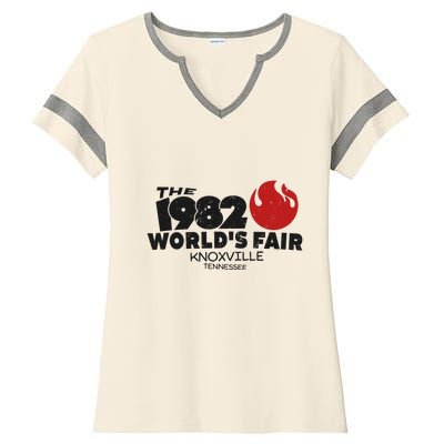 The 1982 Worlds Fair In Knoxville Tennessee Ladies Halftime Notch Neck Tee