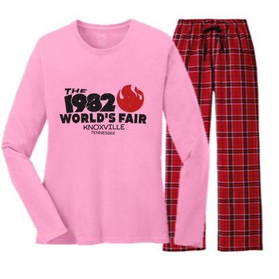 The 1982 Worlds Fair In Knoxville Tennessee Women's Long Sleeve Flannel Pajama Set 