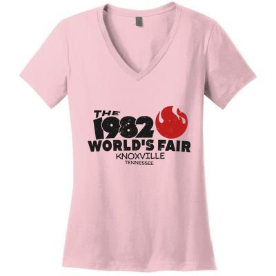 The 1982 Worlds Fair In Knoxville Tennessee Women's V-Neck T-Shirt