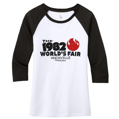 The 1982 Worlds Fair In Knoxville Tennessee Women's Tri-Blend 3/4-Sleeve Raglan Shirt