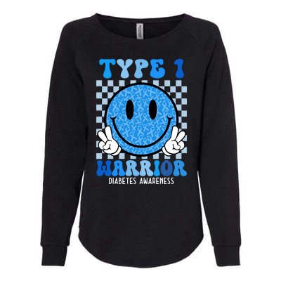 Type 1 Warrior Diabetes Awareness Womens California Wash Sweatshirt