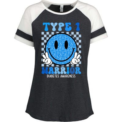 Type 1 Warrior Diabetes Awareness Enza Ladies Jersey Colorblock Tee