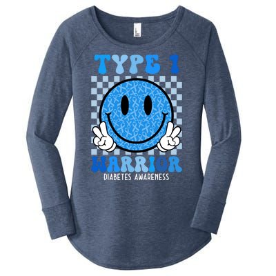 Type 1 Warrior Diabetes Awareness Women's Perfect Tri Tunic Long Sleeve Shirt