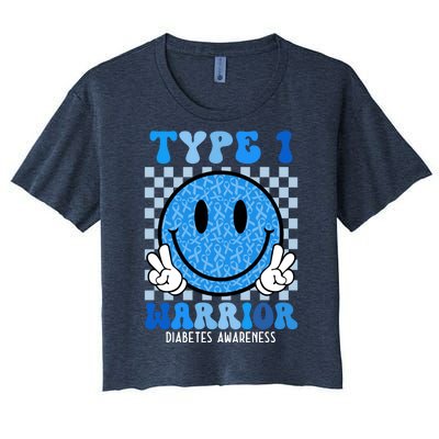 Type 1 Warrior Diabetes Awareness Women's Crop Top Tee