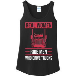 Trucker 18 Wheeler Freighter Truck Driver Ladies Essential Tank