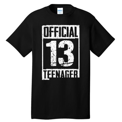 Teenager 13 Years Old Gifts 13th Birthday Boy Girl Tall T-Shirt