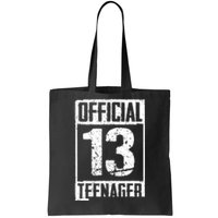 Teenager 13 Years Old Gifts 13th Birthday Boy Girl Tote Bag