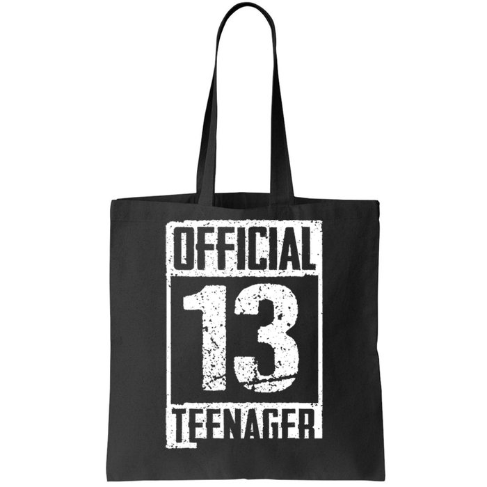 Teenager 13 Years Old Gifts 13th Birthday Boy Girl Tote Bag