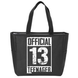 Teenager 13 Years Old Gifts 13th Birthday Boy Girl Zip Tote Bag