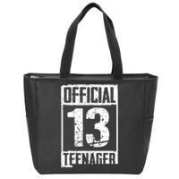 Teenager 13 Years Old Gifts 13th Birthday Boy Girl Zip Tote Bag