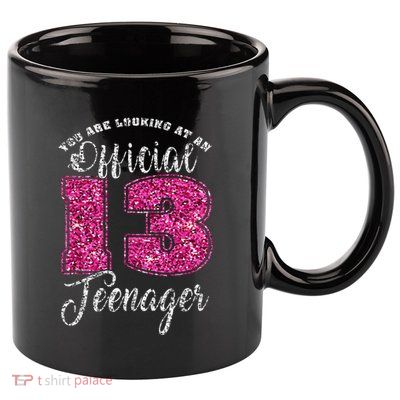 Teenager 13 Years Old 13th birthday 11oz C Handle Ceramic Mug
