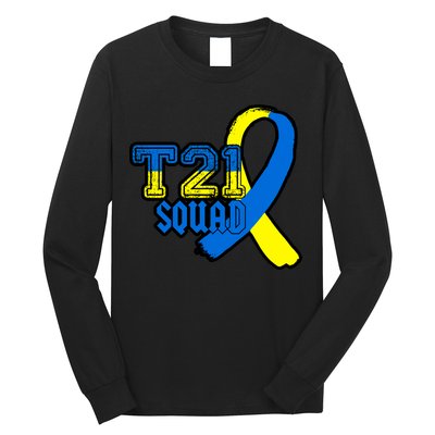 T21 Squad Down Syndrome Awareness Long Sleeve Shirt