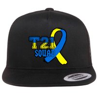 T21 Squad Down Syndrome Awareness Flat Bill Trucker Hat