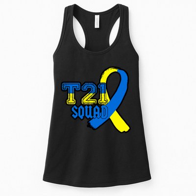 T21 Squad Down Syndrome Awareness Womens Tank Top