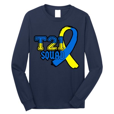 T21 Squad Down Syndrome Awareness Long Sleeve Shirt