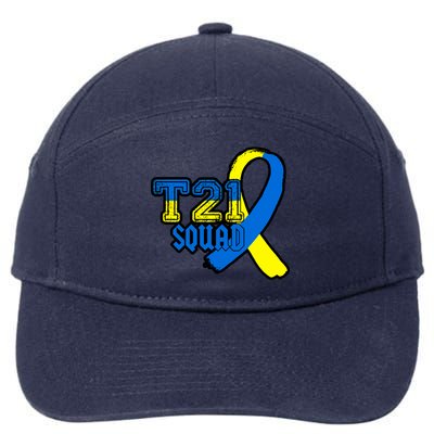 T21 Squad Down Syndrome Awareness 7-Panel Snapback Hat