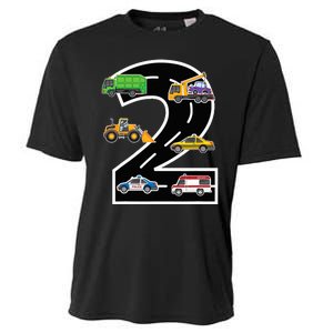 Two 2yr 2nd Birthday 2 Years Old 2nd Birthday Decoration Cooling Performance Crew T-Shirt