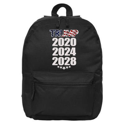 Trump 2020 2024 2028 Trump 4ever Vote Wisely 16 in Basic Backpack