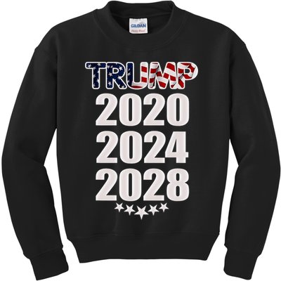 Trump 2020 2024 2028 Trump 4ever Vote Wisely Kids Sweatshirt