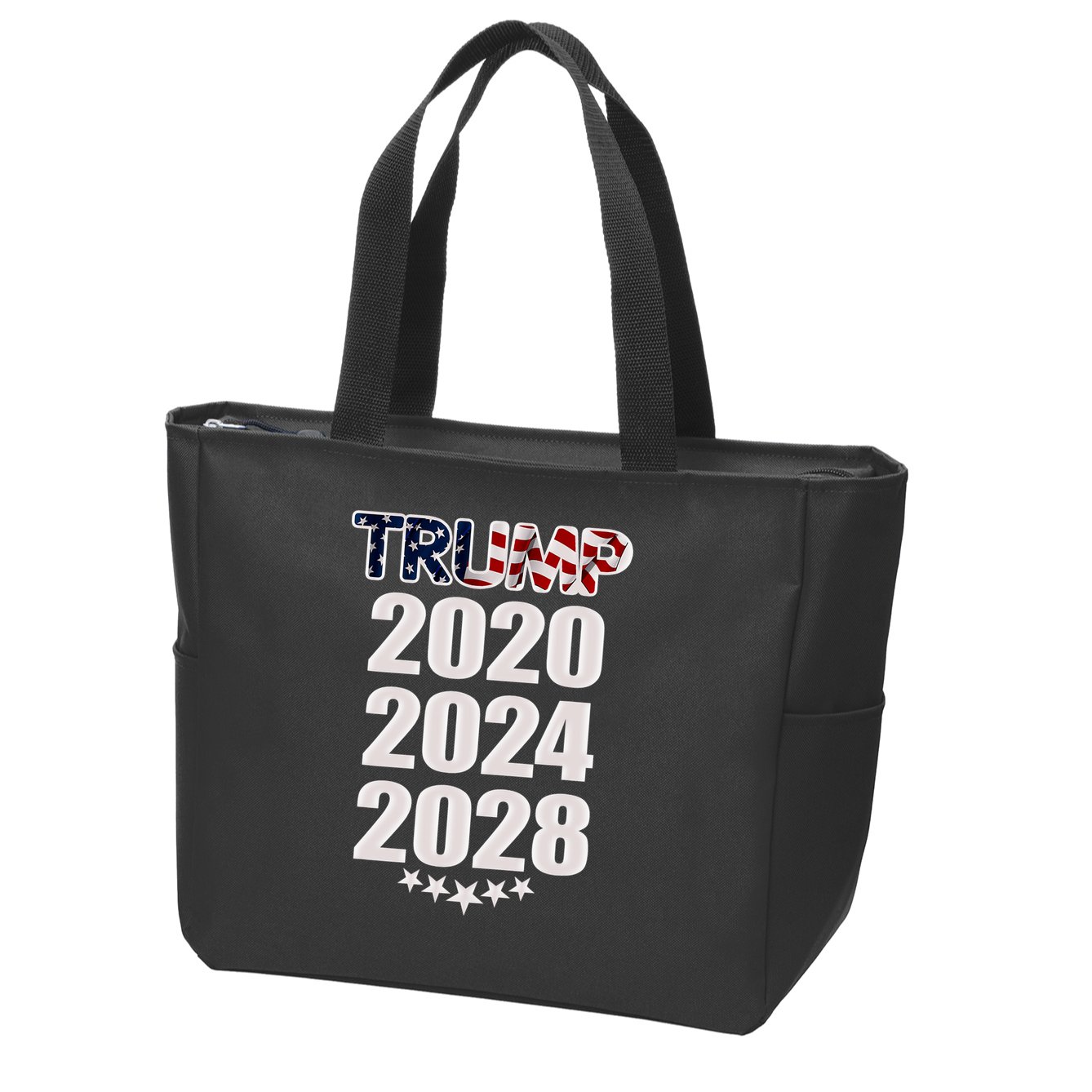 Trump 2020 2024 2028 Trump 4ever Vote Wisely Zip Tote Bag