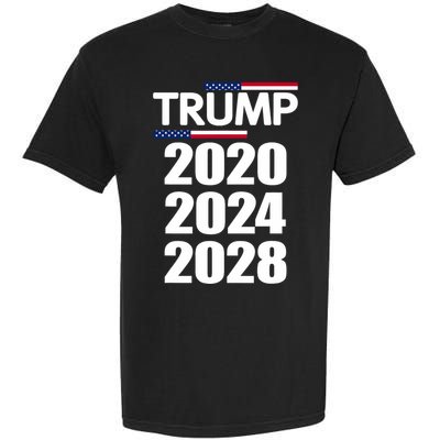 Trump 2020 2024 2028 Donald Trump Forever Garment-Dyed Heavyweight T-Shirt
