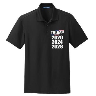 Trump 2020 2024 2028 Donald Trump Forever Dry Zone Grid Polo